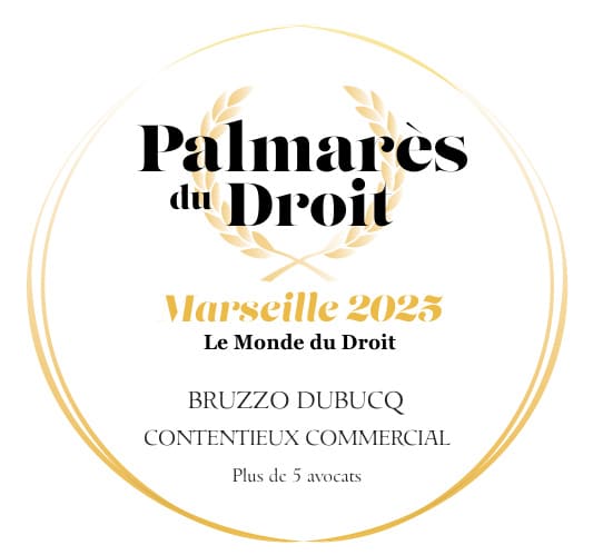 Palmarès du Droit – Marseille 2025 – Trophée Or – Contentieux commercial