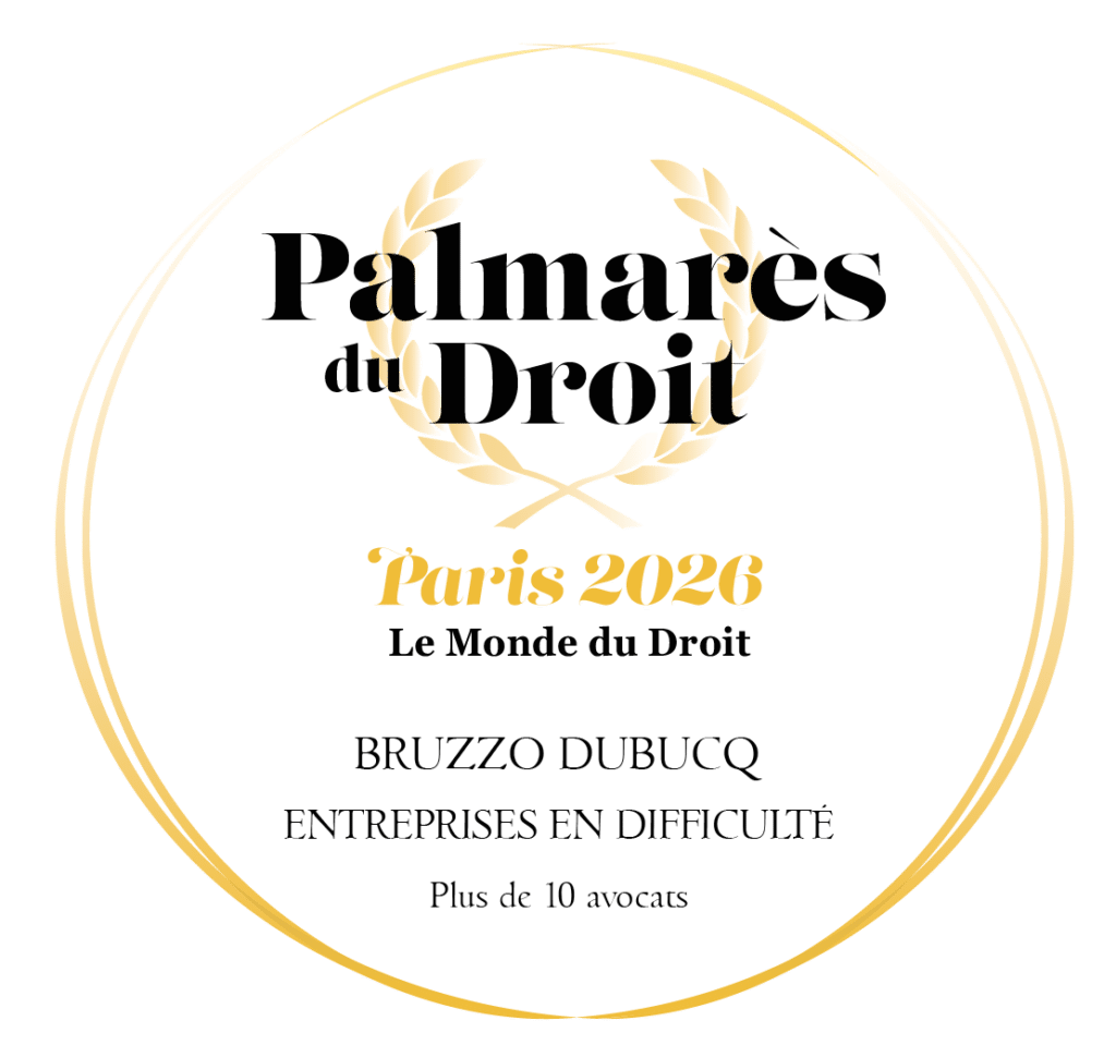 Palmarès du Droit – Trophée Or – Entreprises en difficulté